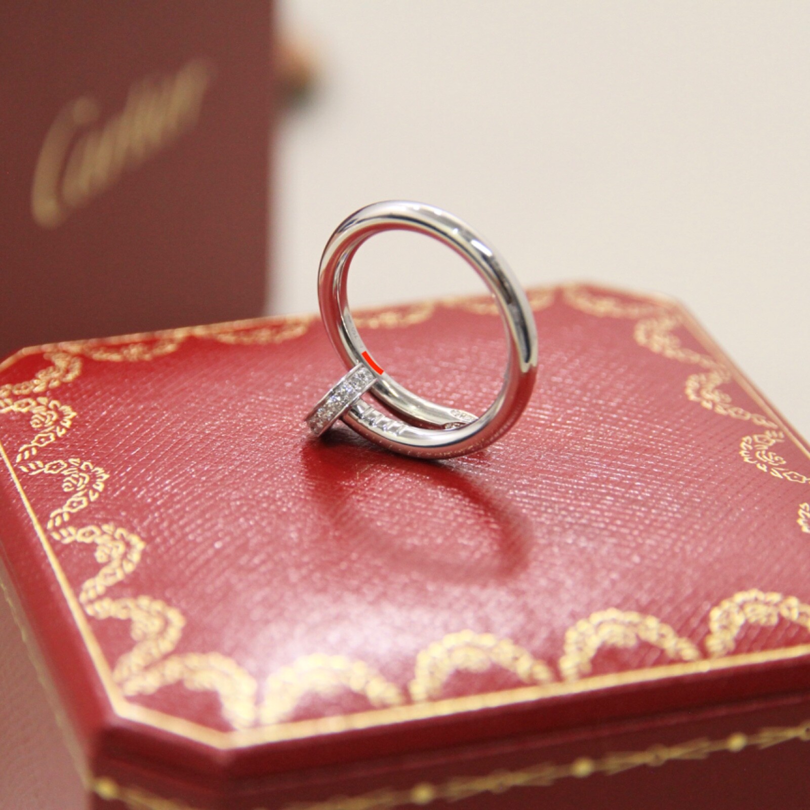 Cartier Juste un Clou Diamond White Gold Ring B4092755 