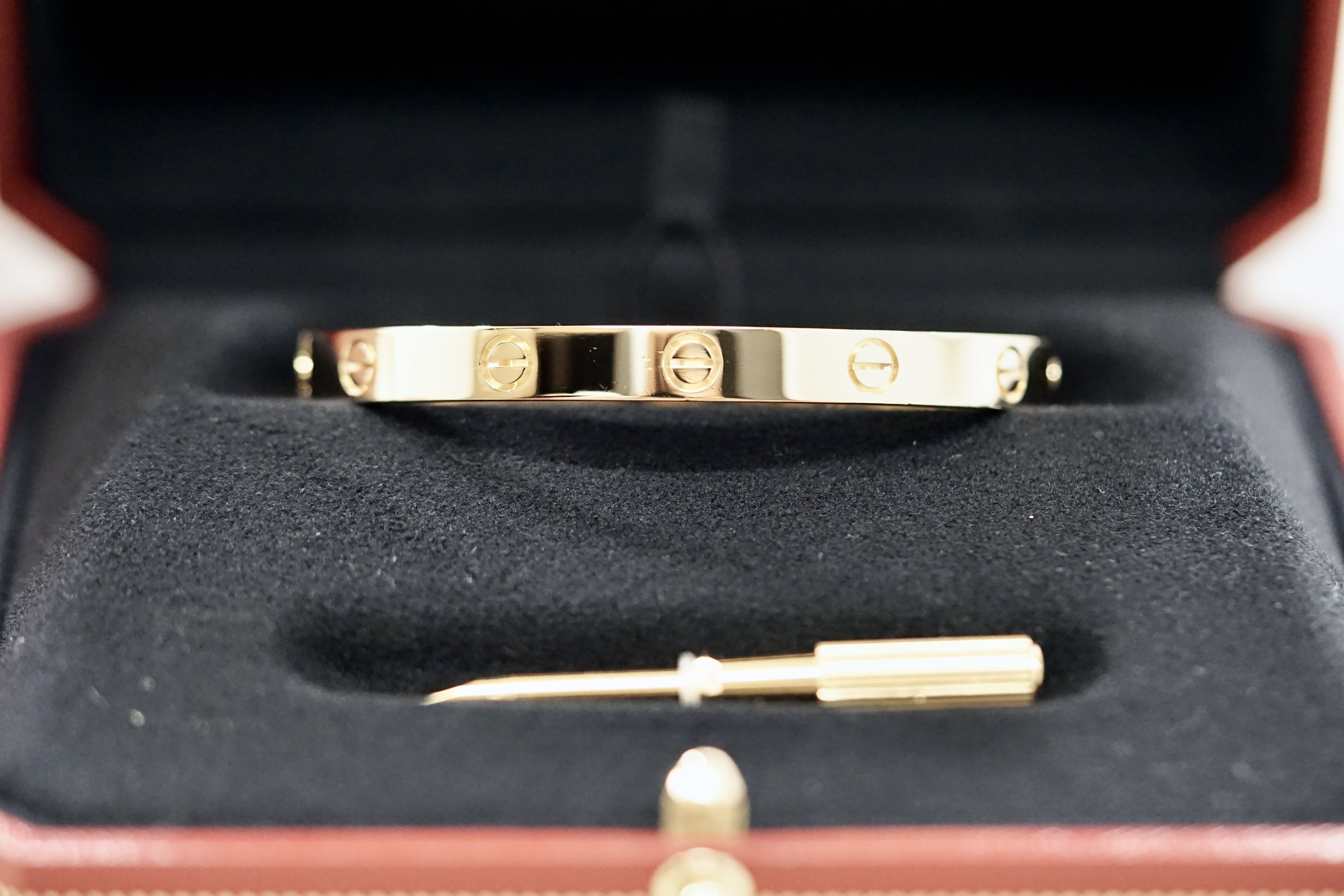 Cartier Classic Love Bracelet in Yellow Gold Size 17 