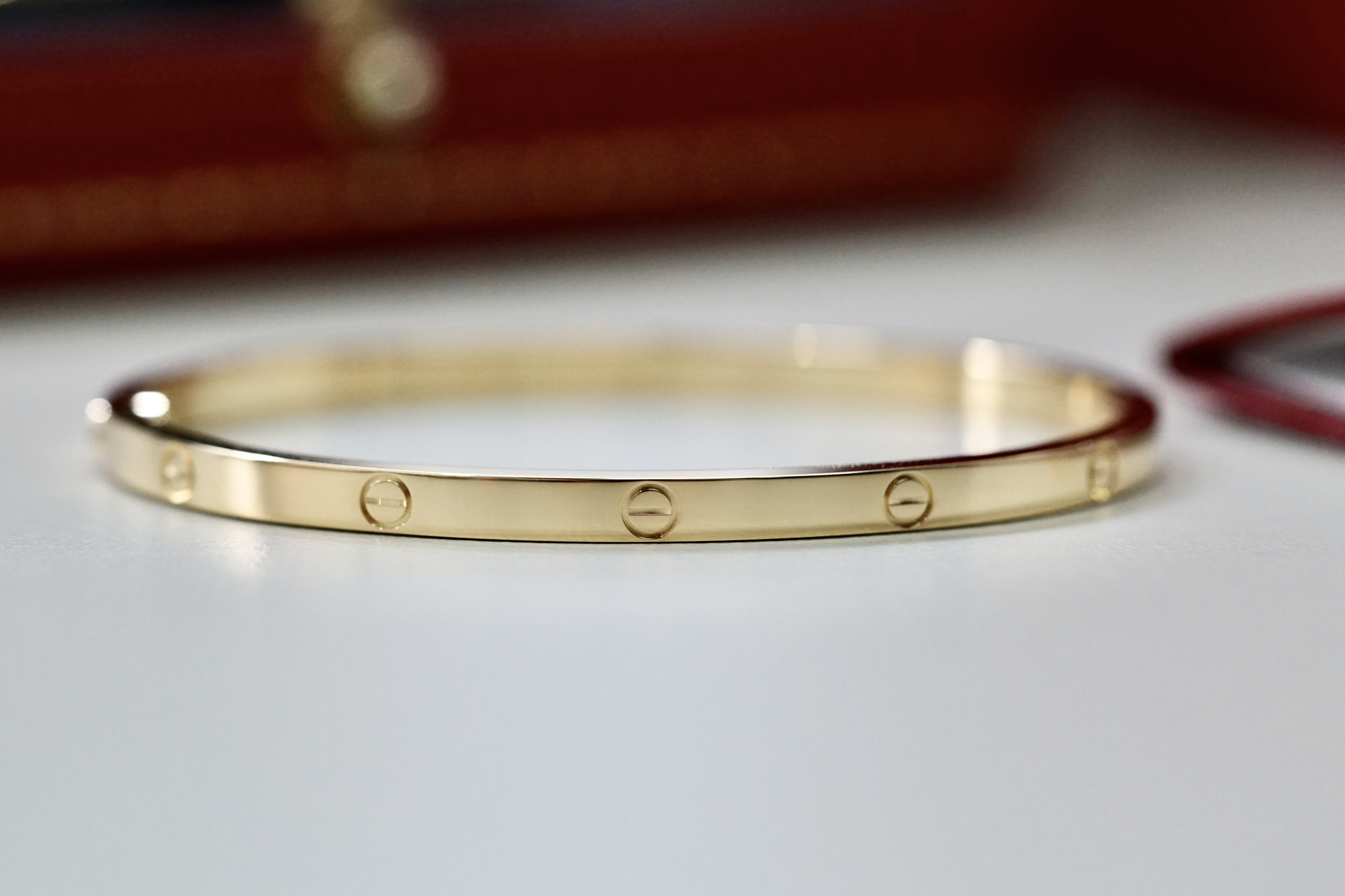 Cartier Love Bracelet Small Model Yellow Gold Size 16 