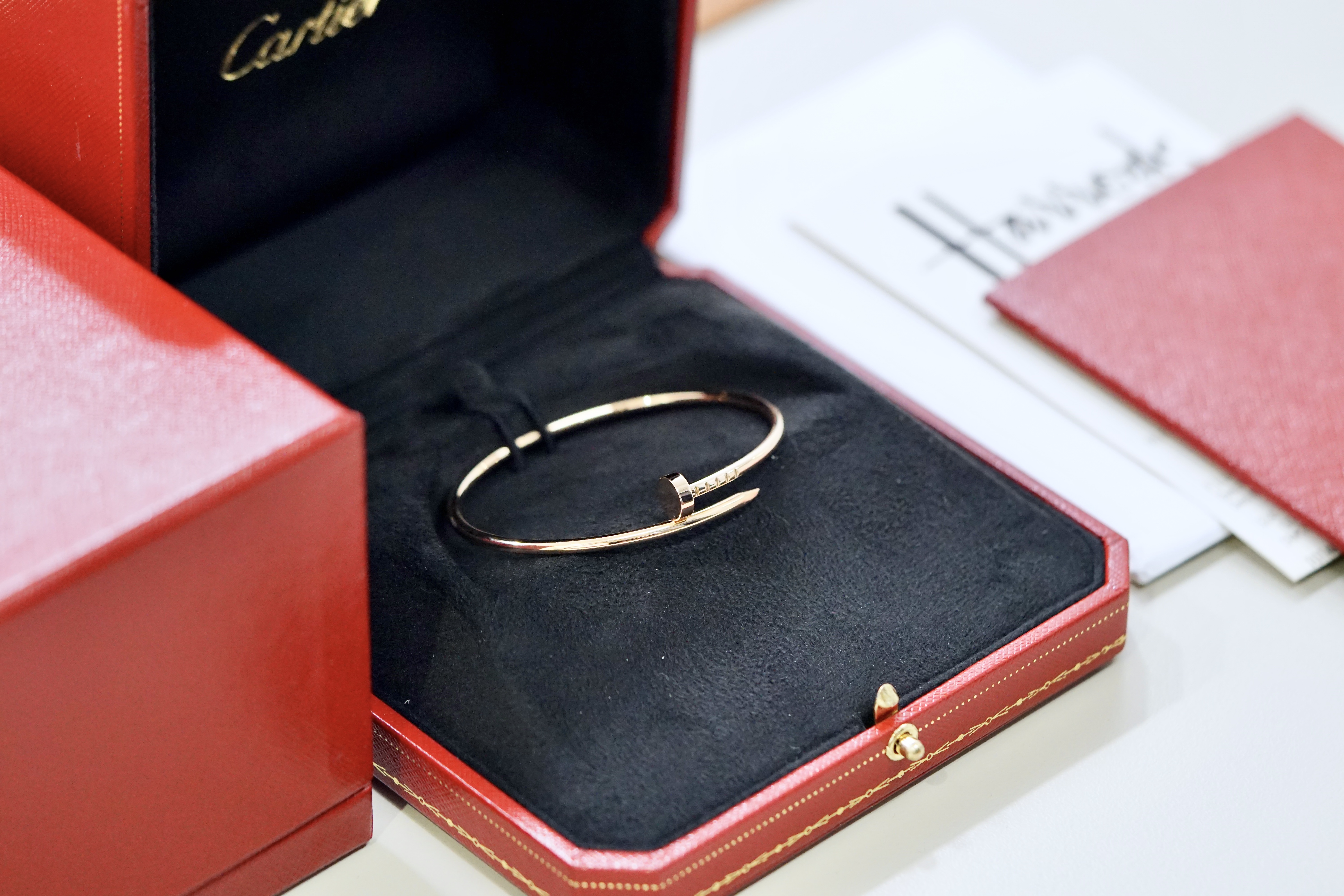 Cartier 18k Rose Gold SM Juste Un Clou Bracelet 